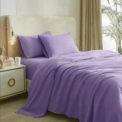 Plain solid duvet cover set