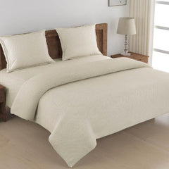 Plain solid duvet cover set