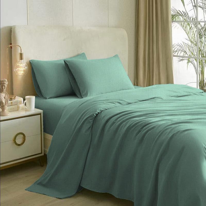 Plain solid duvet cover set