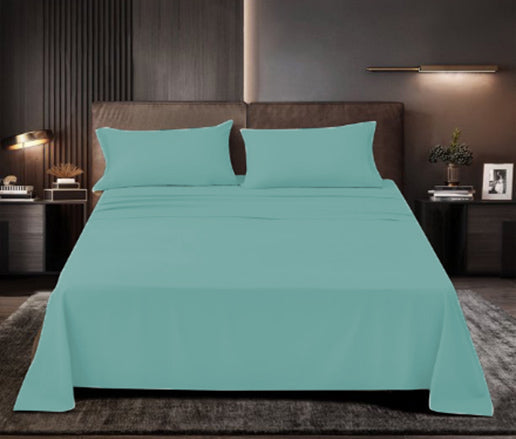 Plain solid duvet cover set